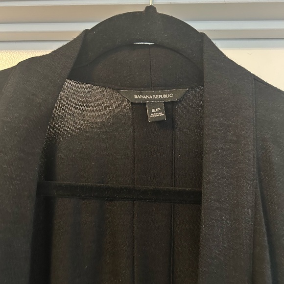 Banana Republic Black Cardigan, Mid length, Size Small - Picture 2 of 4
